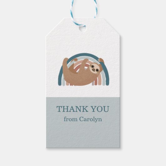 ベビーシャワーありがとうメッセージカード ギフトタグ (正面)