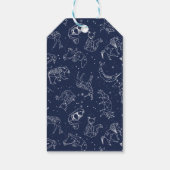 ベビーシャワーありがとうラベル – ベアーコンステレーション ギフトタグ (裏面)