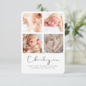 ベビーシャワーありがとう写真アナウンス サンキューカード (スタンド正面)