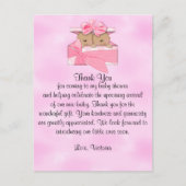 ベビーシャワーありがとう双子の女の子エスニック ポストカード (正面)