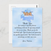 ベビーシャワーありがとう双子の男の子エスニック ポストカード (正面/裏面)