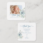 ベビーシャワーありがとうDIYカラースクリプトノートカード ノートカード (正面/裏面)