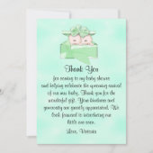 ベビーシャワーありがと男女兼用う 招待状 (正面)