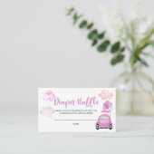 ベビーシャワーおむつラッフルエンクロージャカードでドライブ エンクロージャーカード (スタンド正面)