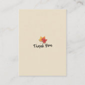 ベビーシャワーおむつラッフルチケットカボチャひまわり エンクロージャーカード (裏面)