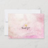 ベビーシャワーおむつラッフルチケットボヘミアンフラワーズ 招待状 (裏面)