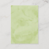 ベビーシャワーおむつラッフルチケット|リトル·バニー エンクロージャーカード (裏面)