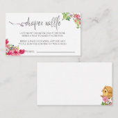 ベビーシャワーおむつラッフルベビーイン開花夏 エンクロージャーカード (正面/裏面)