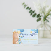 ベビーシャワーおむつラッフル男の赤ちゃん エンクロージャーカード (スタンド正面)