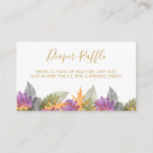 ベビーシャワーおむつラッフル10月葉日 エンクロージャーカード (正面)