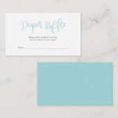 ベビーシャワーおむつラッフル、クリエイティブティファニー台本 エンクロージャーカード (正面/裏面)