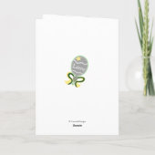 ベビーシャワーおめでとうベビーラトル カード (裏面)