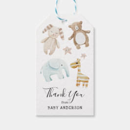 ベビーシャワーおもちゃありがとうメッセージカード ギフトタグ