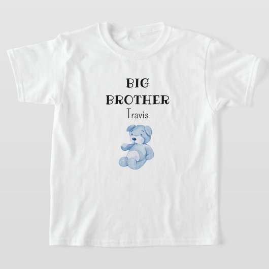 ベビーシャワーお兄さん子供用・ベビー+幼児用 Tシャツ (レイダウン)
