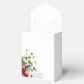 ベビーシャワーお気に入りボックス水の色イチゴ フェイバーボックス (オープン)