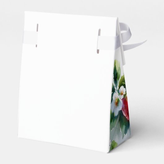 ベビーシャワーお気に入りボックス水の色イチゴ フェイバーボックス (裏面サイド)