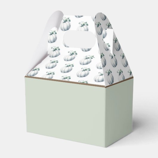 ベビーシャワーお気に入りボックス秋リトルカボチャ フェイバーボックス (裏面サイド)