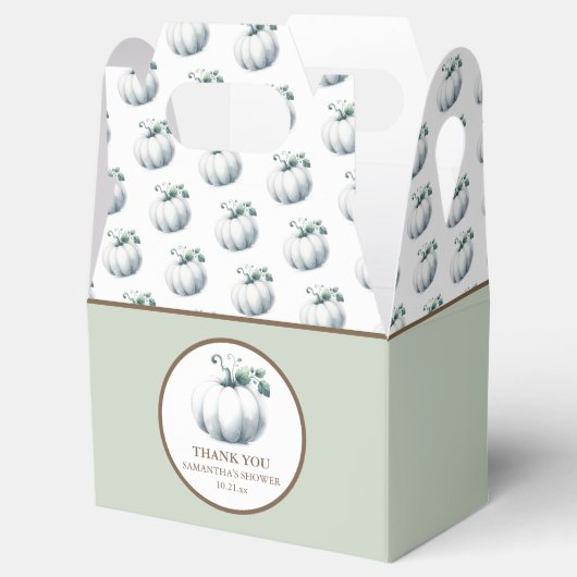 ベビーシャワーお気に入りボックス秋リトルカボチャ フェイバーボックス (オープン)