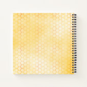 ベビーシャワーかわいいのまわりにハニカムゲストブック ノートブック (裏面)
