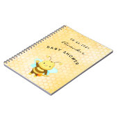 ベビーシャワーかわいいのまわりにハニカムゲストブック ノートブック (左側)