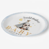 ベビーシャワーかわいいボホパンダのテント ペーパープレート (アングル)