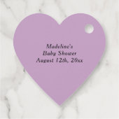 ベビーシャワーかわいい薄紫ベビー作り薬 フェイバータグ (裏面)