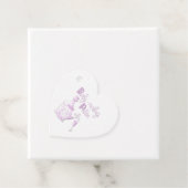 ベビーシャワーかわいい薄紫ベビー作り薬 フェイバータグ (インサイチュ)