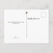 ベビーシャワーが甘い インビテーションポストカード (裏面)