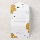 ベビーシャワーが甘い オールインワン招待状 (外側)