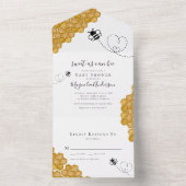 ベビーシャワーが甘い オールインワン招待状 (内側)