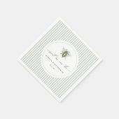 ベビーシャワーが甘い スタンダードカクテルナプキン (角)