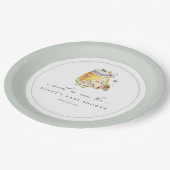 ベビーシャワーが甘い ペーパープレート (アングル)