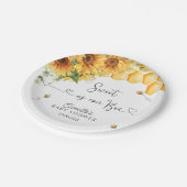 ベビーシャワーが甘い ペーパープレート (アングル)