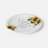 ベビーシャワーが甘い ペーパープレート (アングル)