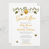 ベビーシャワーが甘い 招待状 (正面/裏面)