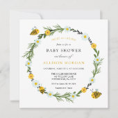 ベビーシャワーが甘い 招待状 (正面)