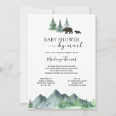 ベビーシャワーが通販で冒険へ 招待状 (正面)