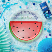 ベビーシャワーその男の子スイカプレート ペーパープレート (パーティー)