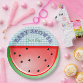 ベビーシャワーその男の子スイカプレート ペーパープレート (パーティー)