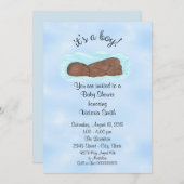 ベビーシャワーそれは民族男の子の男の赤ちゃんです 招待状 (正面/裏面)