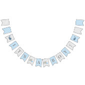 ベビーシャワーそれは男の子のパーティーの旗の旗布の旗です バンティングフラッグ (全)