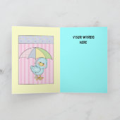 ベビーシャワーだ！カード 招待状 (内部)