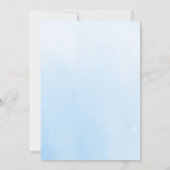 ベビーシャワーでオンライン駆動Boy Bunny Rabbit Mask 招待状 (裏面)