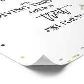 ベビーシャワーでサファリドライブのお気に入りサイン ポスター (角)