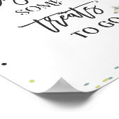 ベビーシャワーでサファリドライブのお気に入りサイン ポスター (角)