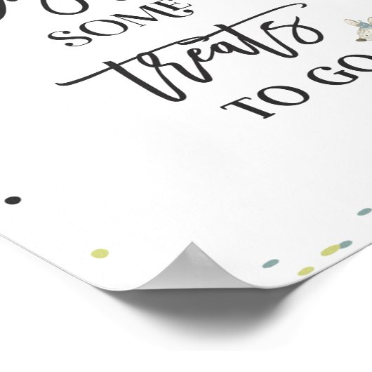 ベビーシャワーでサファリドライブのお気に入りサイン ポスター (角)