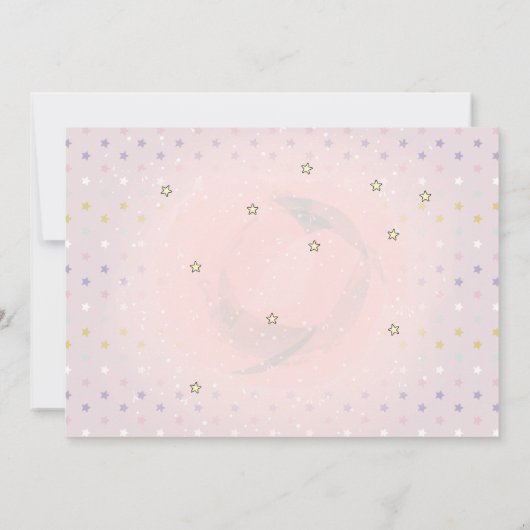 ベビーシャワーでドライブするトラックの甘いお菓子 招待状 (裏面)