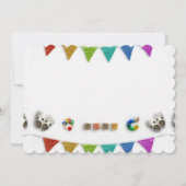 ベビーシャワーで人の好みに合ったデスティニーズ 招待状 (裏面)