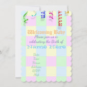 ベビーシャワーで人の好みに合ったデスティニーズ 招待状 (正面)