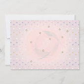 ベビーシャワーで車の気球がスター 招待状 (裏面)